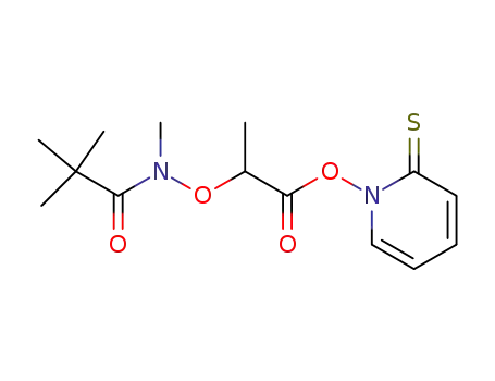 2-[(2,2-dimethyl-propionyl)-methyl-aminooxy]-propionic acid 2-thioxo-2<i>H</i>-pyridin-1-yl ester