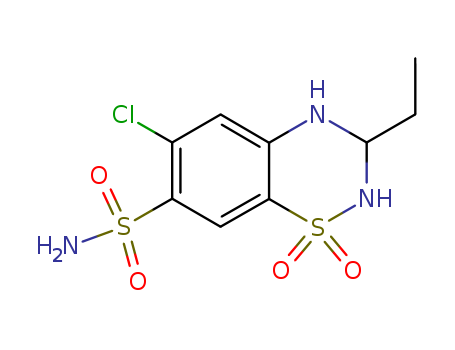 2H-1,2,4-Benzothiadiazine-7-sulfonamide,6-chloro-3-ethyl-3,4-dihydro-, 1,1-dioxide