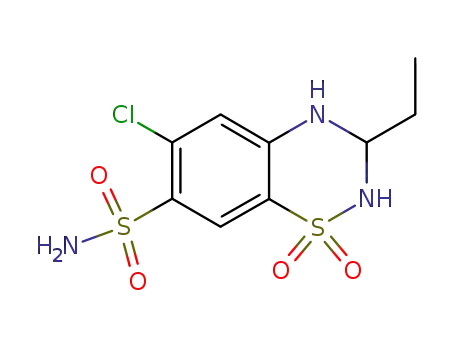 Molecular Structure of 1824-58-4 (ethiazide)