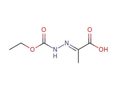 Molecular Structure of 58792-16-8 (Hydrazinecarboxylic acid, (1-carboxyethylidene)-, 1-ethyl ester)