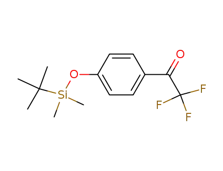 Molecular Structure of 760969-01-5 (1-[4-[{(1,1-dimethylethyl)dimethylsilyl}oxy]phenyl]-2,2,2-trifluoroethan-1-one)