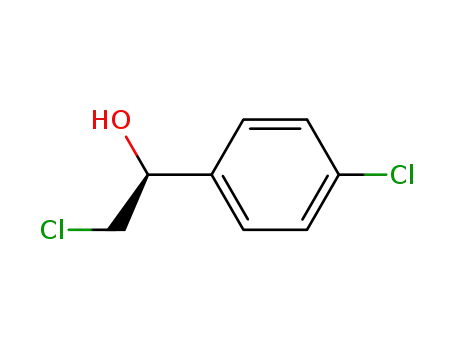 Molecular Structure of 178460-78-1 ((S)-2-chloro-1-(4-chlorophenyl)ethan-1-ol)