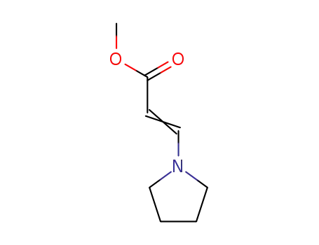 Molecular Structure of 90087-77-7 (3-PYRROLIDIN-1-YLACRYLIC ACID METHYL ESTER)