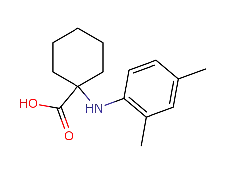 Molecular Structure of 857827-24-8 (1-(2,4-dimethyl-anilino)-cyclohexanecarboxylic acid)