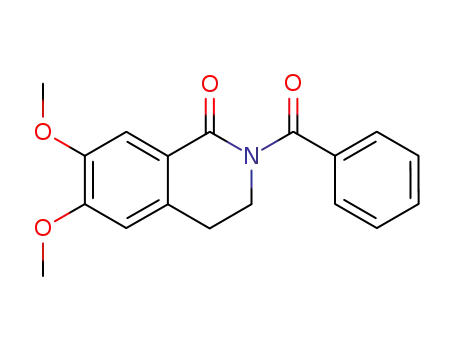Molecular Structure of 67909-90-4 (2-benzoyl-6,7-dimethoxy-3,4-dihydro-2H-isoquinolin-1-one)