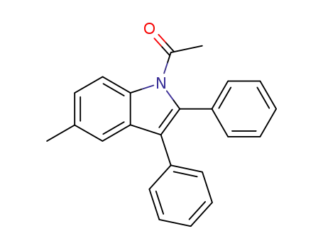 1-(5-methyl-2,3-diphenyl-1H-indol-1-yl)ethan-1-one