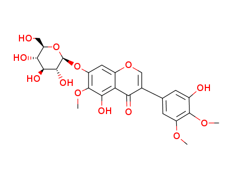 7-(beta-D-glucopyranosyloxy)-5-hydroxy-3-(3-hydroxy-4,5-dime...