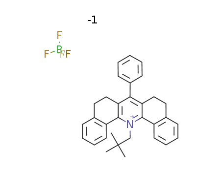 Molecular Structure of 90886-07-0 (C<sub>32</sub>H<sub>32</sub>N<sup>(1+)</sup>*BF<sub>4</sub><sup>(1-)</sup>)