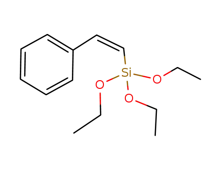 Molecular Structure of 90260-88-1 (Silane, triethoxy[(1Z)-2-phenylethenyl]-)