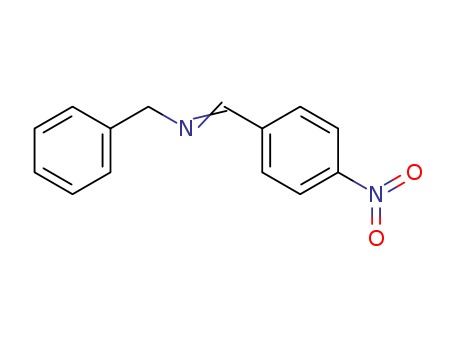 Molecular Structure of 14428-97-8 (Benzenemethanamine, N-[(4-nitrophenyl)methylene]-)
