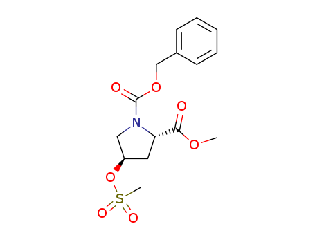 (2S,4R)-1-Benzyl 2-methyl 4-((methylsulfonyl)oxy)pyrrolidine-1,2-dicarboxylate