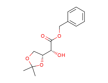 <4R-(R*,R*)>-α-Hydroxy-2,2-dimethyl-1,3-dioxolan-4-essigsaeure-(phenylmethyl)ester