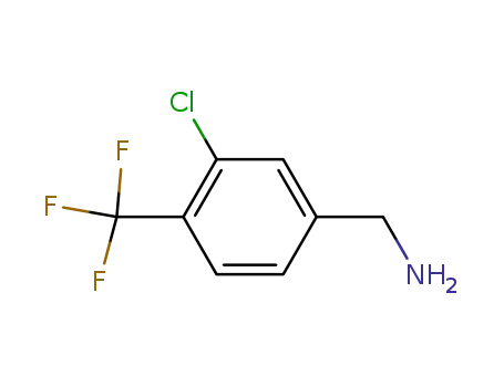 Molecular Structure of 361393-93-3 (3-CHLORO-4-(TRIFLUOROMETHYL)BENZYL AMINE)