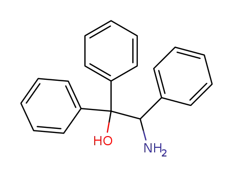 Molecular Structure of 60539-17-5 (2-Amino-1,1,2-triphenylethanol)