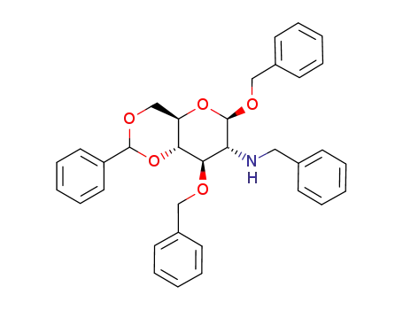 benzyl 3-O-benzyl-2-benzylamino-4,6-O-benzylidene-2-deoxy-β-D-glucopyranoside