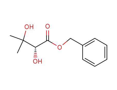 Molecular Structure of 184528-76-5 (Butanoic acid, 2,3-dihydroxy-3-methyl-, phenylmethyl ester, (2R)-)