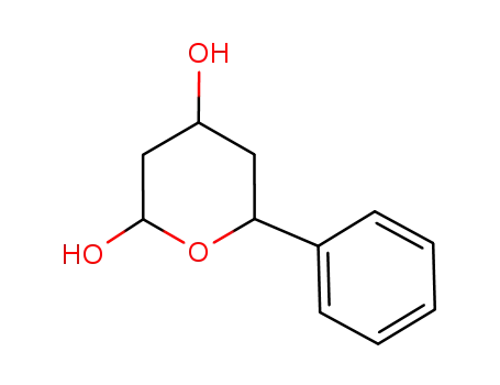 Molecular Structure of 119238-85-6 (6-Phenyl-tetrahydro-pyran-2,4-diol)