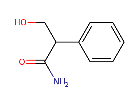 Molecular Structure of 2019-54-7 (3-hydroxy-2-phenyl-propanamide)