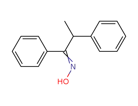 Molecular Structure of 6941-83-9 ((1E)-1,2-diphenylpropan-1-one oxime)