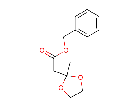 Molecular Structure of 2146-56-7 (benzyl (2-methyl-1,3-dioxolan-2-yl)acetate)