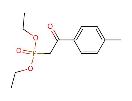 Molecular Structure of 18276-81-8 (Phosphonic acid, [2-(4-methylphenyl)-2-oxoethyl]-, diethyl ester)