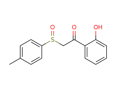 Molecular Structure of 108378-95-6 (1-(2-Hydroxyphenyl)-2-<(4-methylphenyl)sulphinyl>ethanone)