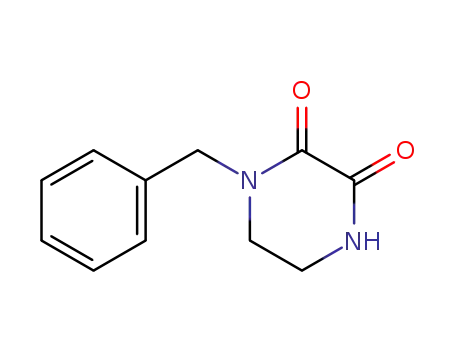 Molecular Structure of 63352-56-7 (1-Benzyl-2,3-piperazinedione)