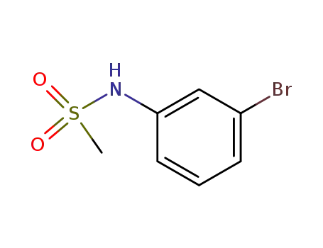 Molecular Structure of 83922-51-4 (N-(3-Bromophenyl)methansulfonamide)