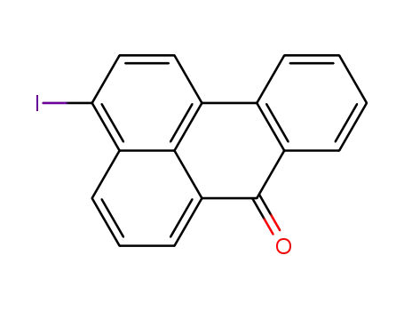 Molecular Structure of 36189-45-4 (3-iodo-7H-benzo[de]anthracen-7-one)