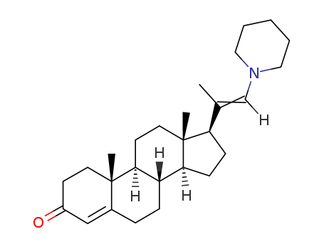 10,13-dimethyl-17-[1-(1-piperidyl)prop-1-en-2-yl]-1,2,6,7,8,9,11,12,14,15,16,17-dodecahydrocyclopenta[a]phenanthren-3-one
