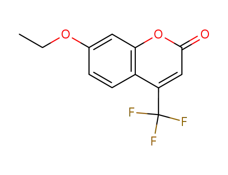 Molecular Structure of 115453-82-2 (7-ETHOXY-4-(TRIFLUOROMETHYL)COUMARIN)