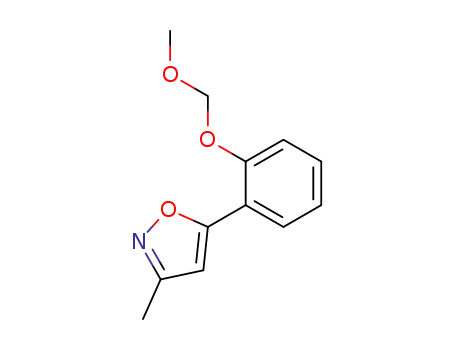 Molecular Structure of 136295-81-3 (5-<2-(Methoxymethoxy)phenyl>-3-methylisoxazole)