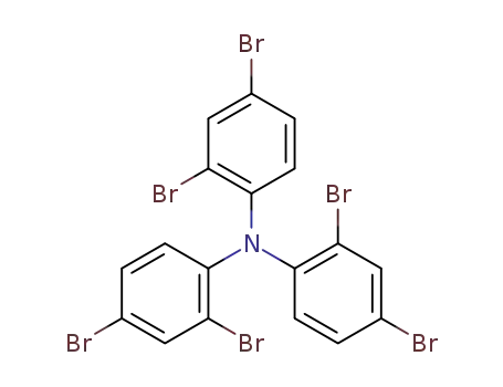 Molecular Structure of 5489-72-5 (Benzenamine, 2,4-dibromo-N,N-bis(2,4-dibromophenyl)-)