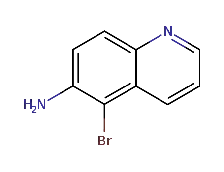 Molecular Structure of 50358-42-4 (6-Quinolinamine,5-bromo-(9CI))