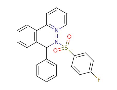 Molecular Structure of 1285665-50-0 (C<sub>24</sub>H<sub>19</sub>FN<sub>2</sub>O<sub>2</sub>S)