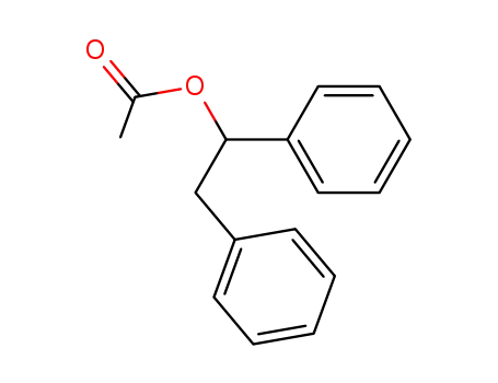 Molecular Structure of 24295-35-0 (1,2-diphenylethyl acetate)