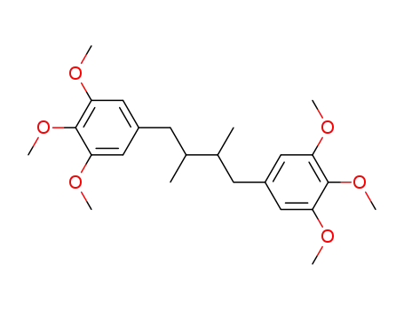 Molecular Structure of 50544-08-6 (5,5'-(2,3-dimethylbutane-1,4-diyl)bis(1,2,3-trimethoxybenzene))
