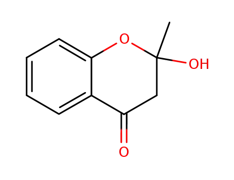 Molecular Structure of 119138-95-3 (4H-1-Benzopyran-4-one, 2,3-dihydro-2-hydroxy-2-methyl-)
