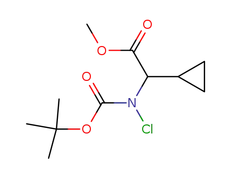 methyl 2-(N-tert-butoxycarbonyl-N-chloroamino)-2-cyclopropylacetate
