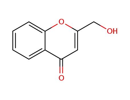 Molecular Structure of 59749-54-1 (4H-1-Benzopyran-4-one, 2-(hydroxymethyl)-)
