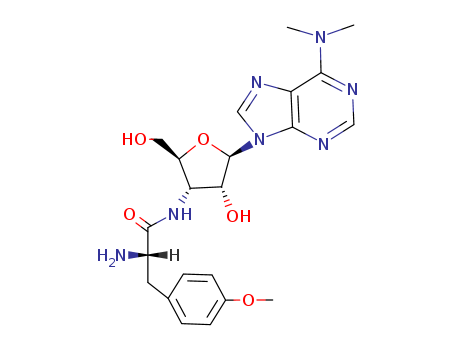 Adenosine,3'-[[(2S)-2-amino-3-(4-methoxyphenyl)-1-oxopropyl]amino]-3'-deoxy-N,N-dimethyl-