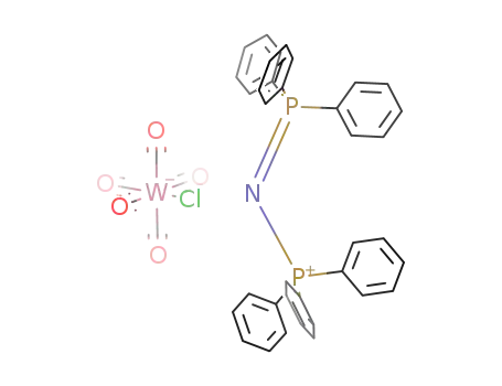 Molecular Structure of 39048-34-5 (bis(triphenylphosphoranylidene)ammonium chloropentacarbonyltungstate)