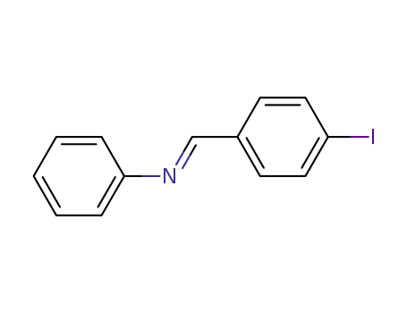 Molecular Structure of 5877-52-1 (Benzenamine, N-[(4-iodophenyl)methylene]-)