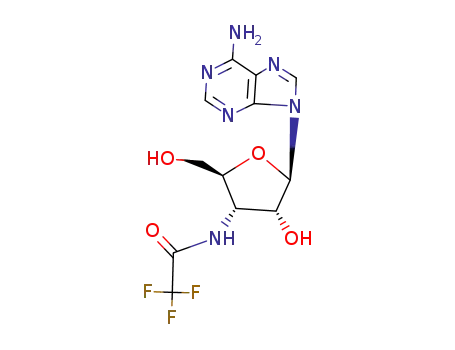 Molecular Structure of 68044-56-4 (3'-Trifluoracetamido-3'-desoxyadenosin)
