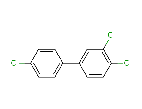 Molecular Structure of 38444-90-5 (3,4,4'-TRICHLOROBIPHENYL)