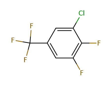 Molecular Structure of 77227-99-7 (3-Chloro-4,5-difluorobenzotrifluoride)