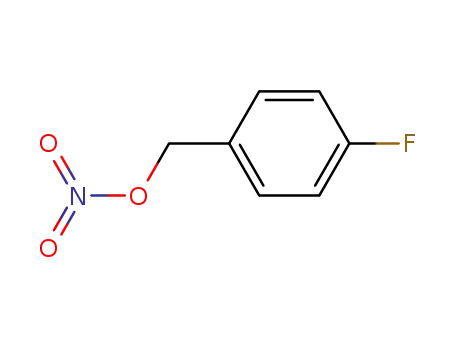 Molecular Structure of 104869-82-1 (Benzenemethanol, 4-fluoro-, nitrate)