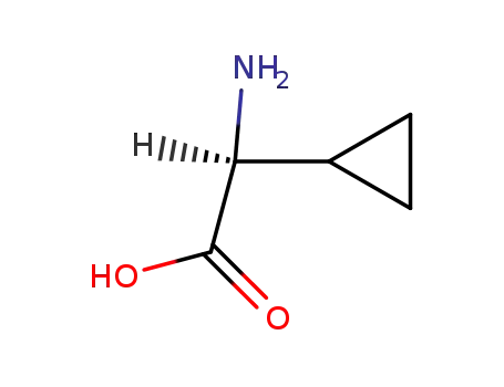 Molecular Structure of 5687-71-8 (Cyclopropaneacetic acid, a-amino-)