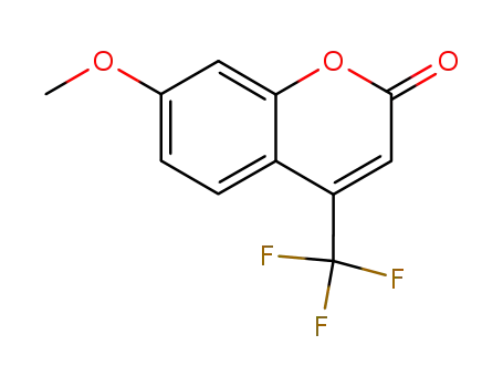 Molecular Structure of 575-04-2 (7-Methoxy-4-(trifluoromethyl)coumarin)