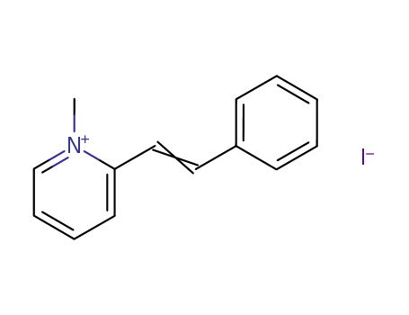 Molecular Structure of 2787-08-8 (1-Methyl-2-(2-phenylethenyl)pyridiniumiodide)